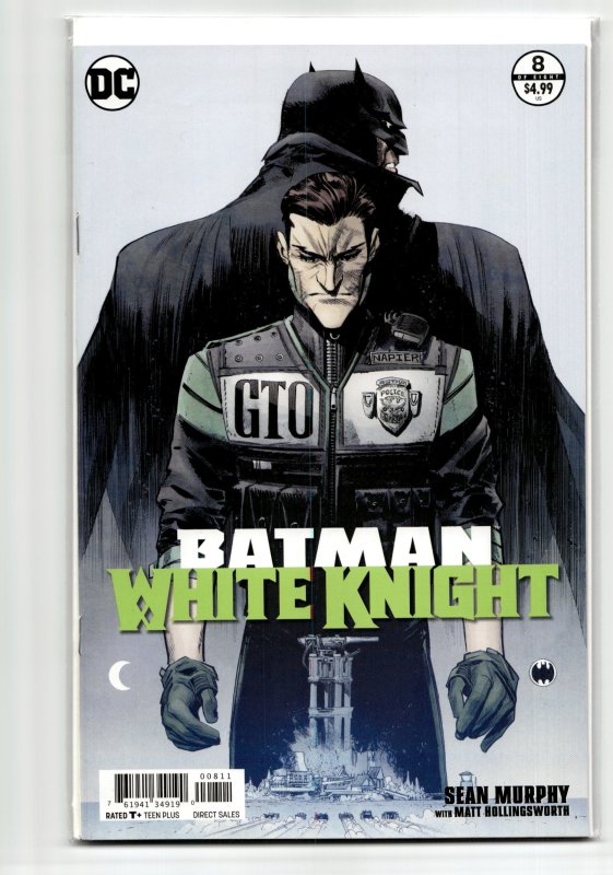 Batman: White Knight #8 (DC Comics, 2018), raw, ungraded comic book — front cover