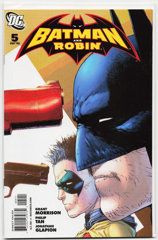 Batman and Robin #5 (DC Comics, 2009), raw, ungraded comic book — front cover