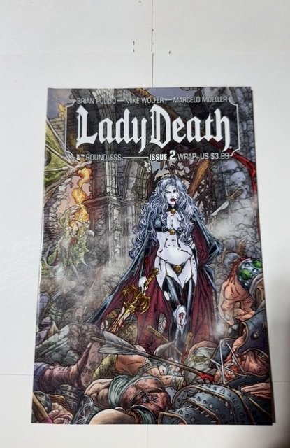 Lady Death #2 (2011), raw comic book in NM condition — front cover