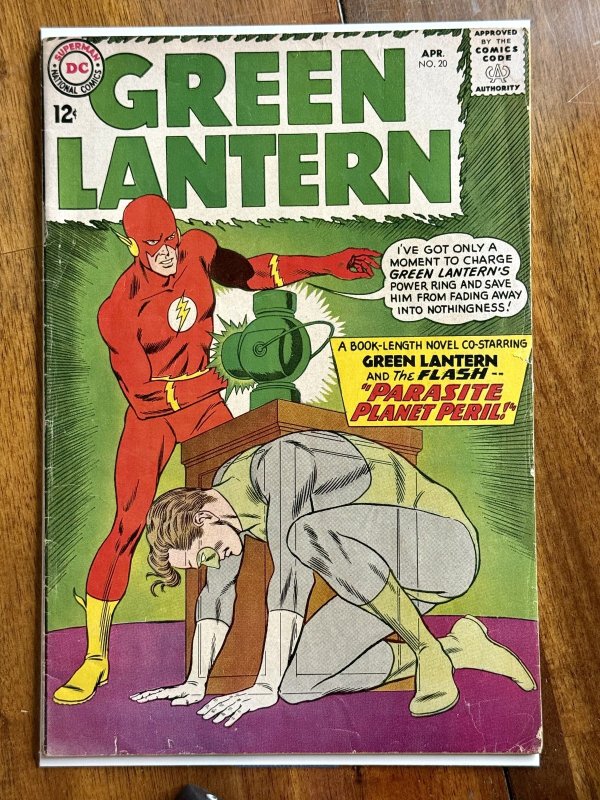 Green Lantern #20 (DC Comics, 1963), raw comic book in VG+ 4.5 condition — front cover
