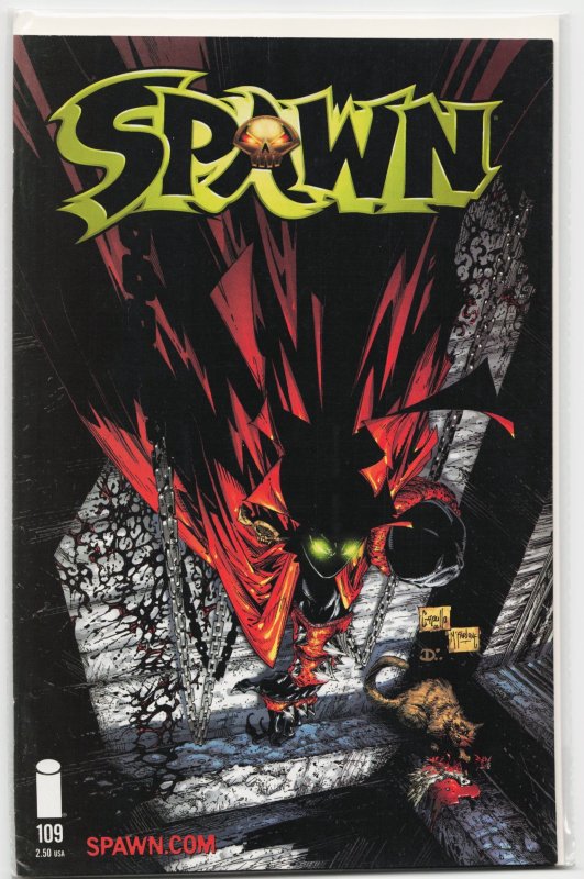 Spawn #109 (Image Comics, 2001), raw, ungraded comic book — front cover