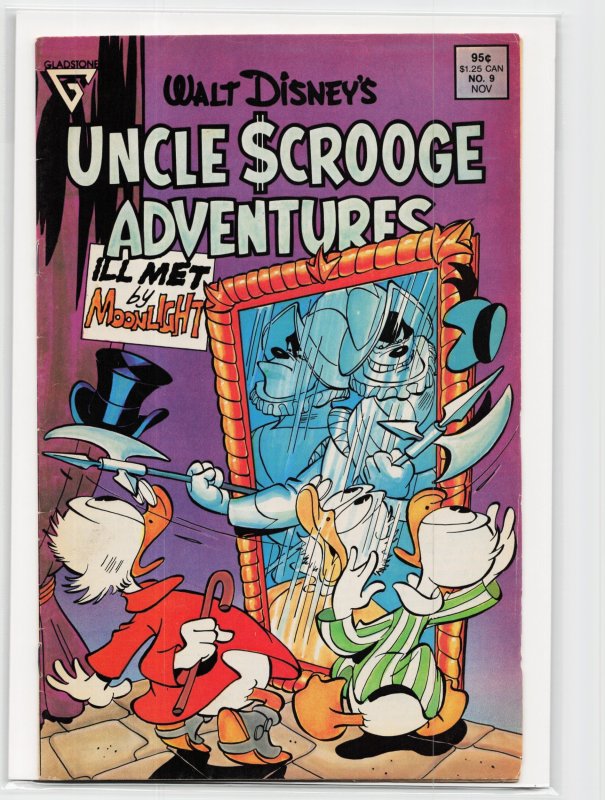 Walt Disney's Uncle Scrooge Adventures #9 (Gladstone, 1988), raw, ungraded comic book — front cover