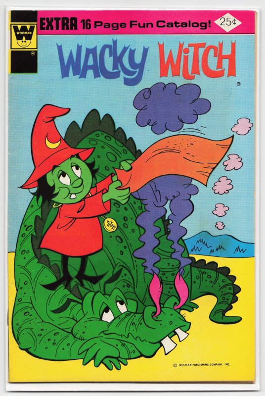 Wacky Witch #17 (Gold Key, 1975), raw, ungraded comic book — front cover