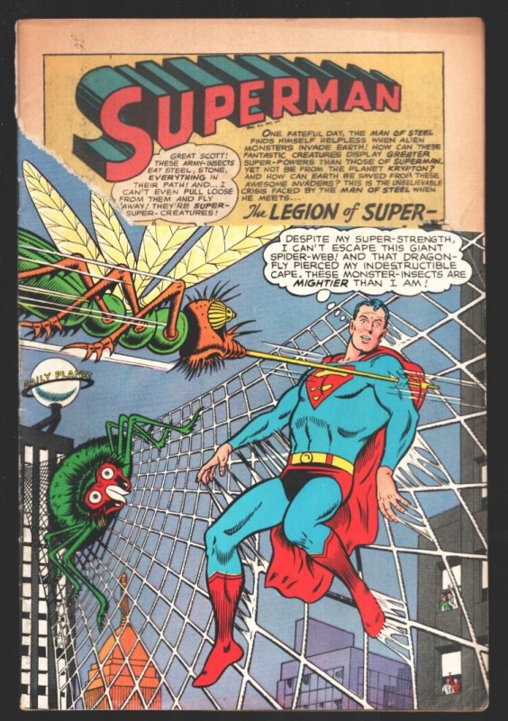 Action #326-1965-Supergirl Cover & Story-Distributor Return Copy (DC Comics), raw, ungraded comic book — front cover