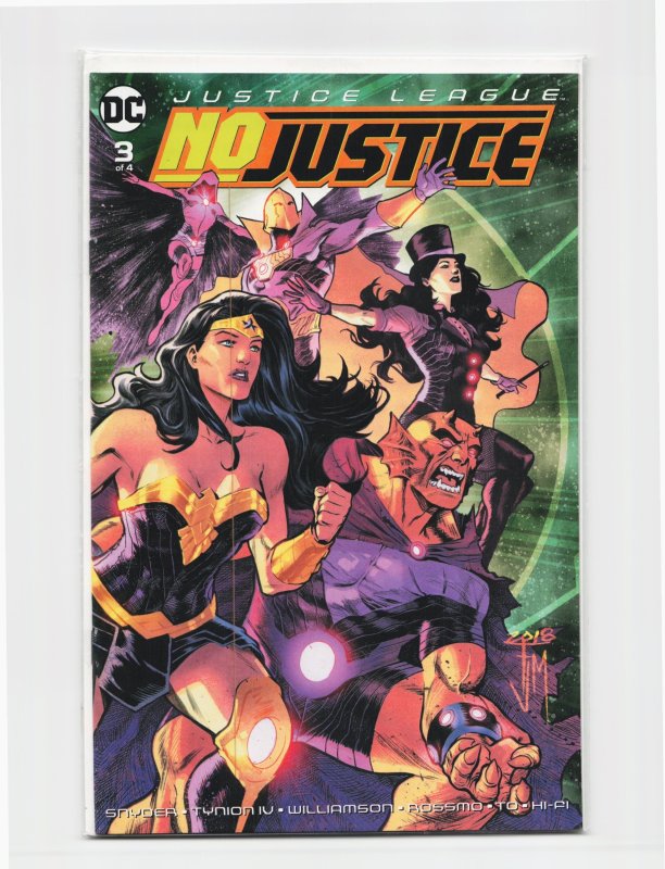 Justice League: No Justice #3 (2018), raw, ungraded comic book — front cover