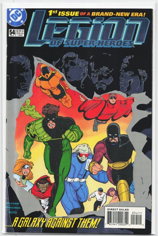 Legion of Super-Heroes #54 (DC Comics, 1994), raw, ungraded comic book — front cover