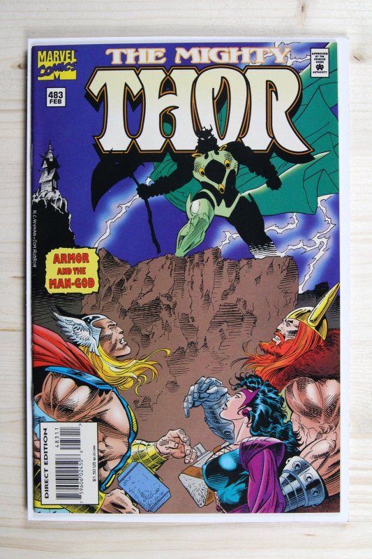 The Mighty Thor #483 (Marvel Comics, 1995), raw comic book in NM- 9.2 condition — front cover