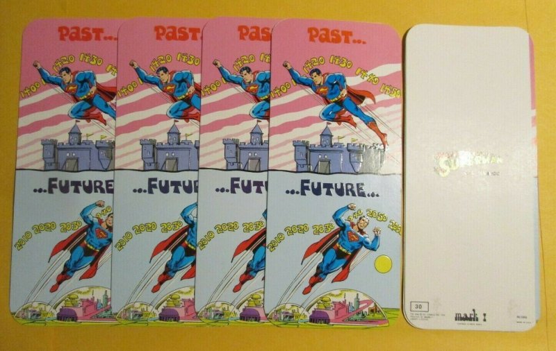 1978 Superman Mark 1 Greeting Card #30 NM 9.4 LOT of 5 Past & Future Birthday (1978), raw comic book in NM 9.4 condition — front cover