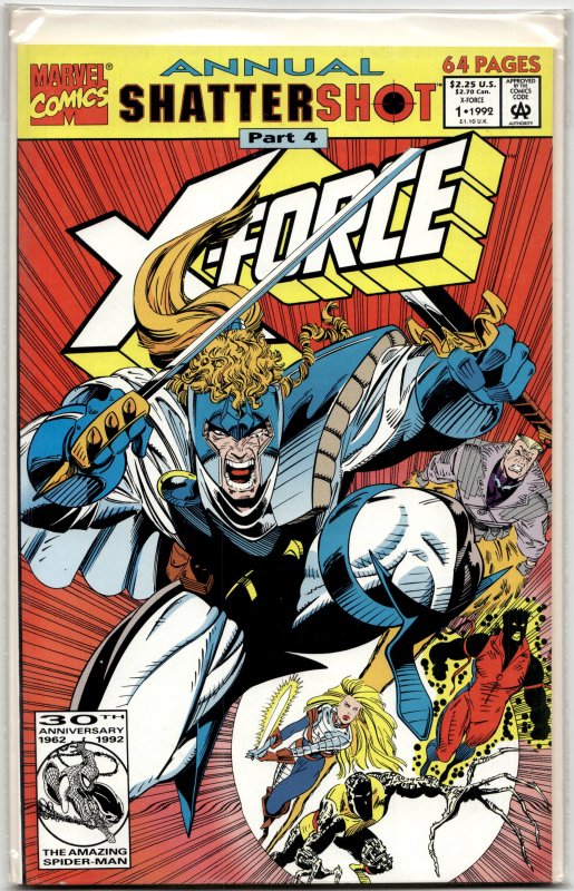 X-Force Annual #1 (1992), raw, ungraded comic book — front cover