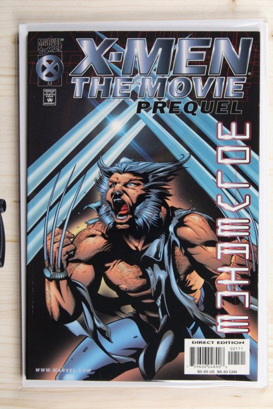 X-Men: The Movie Prequel #1 (Marvel Comics, 2000), raw comic book in NM- 9.2 condition — front cover