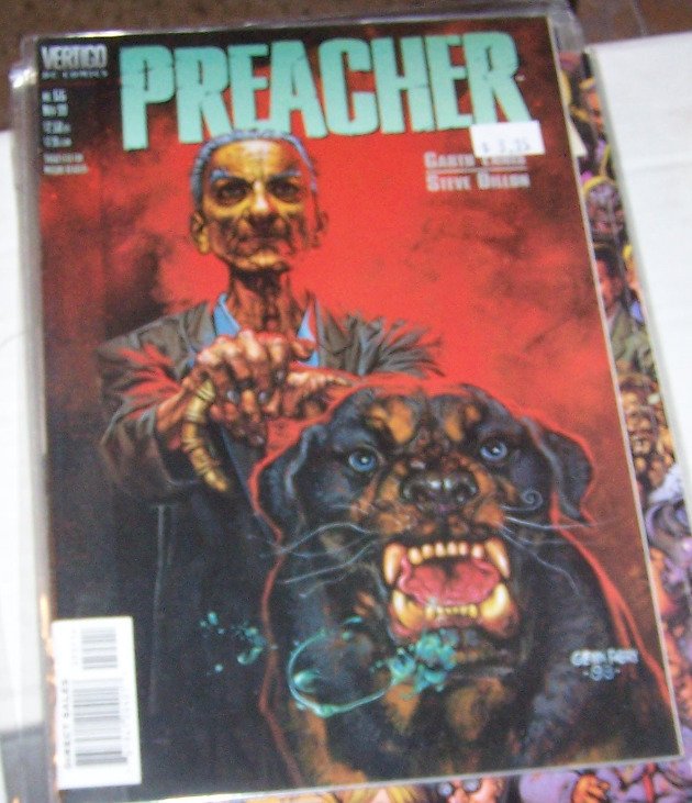 Preacher #55 (DC Comics, 1999), raw, ungraded comic book — front cover
