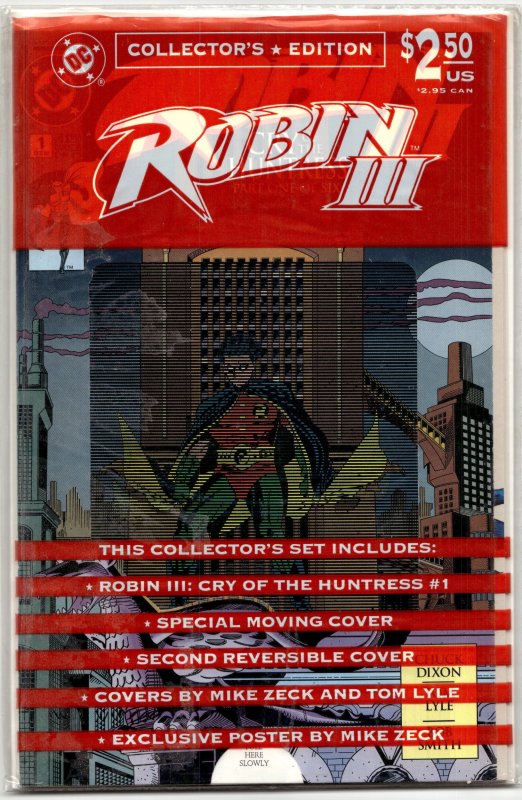 Robin III: Cry of the Huntress #1 (DC Comics, 1992), raw, ungraded comic book — front cover