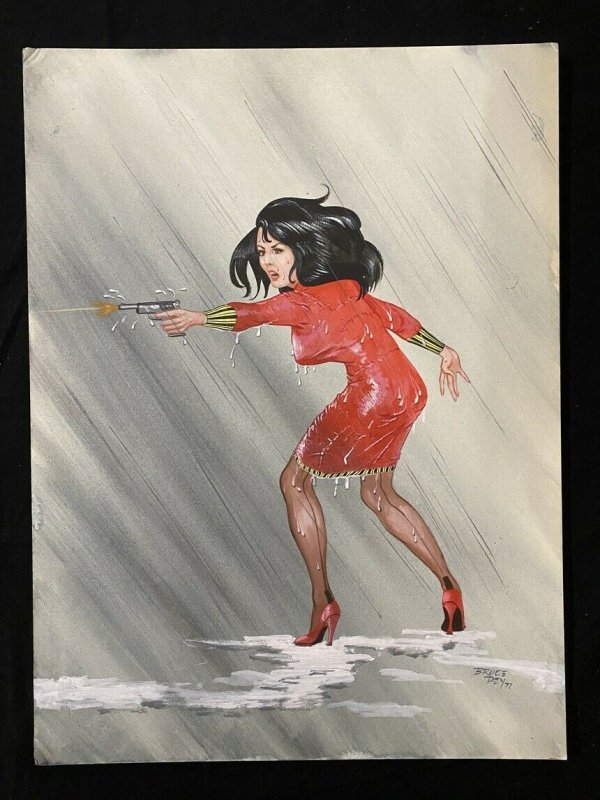 Senorita Rio Original Pin Up by Bruce Dey- Shooting, raw, ungraded comic book — front cover