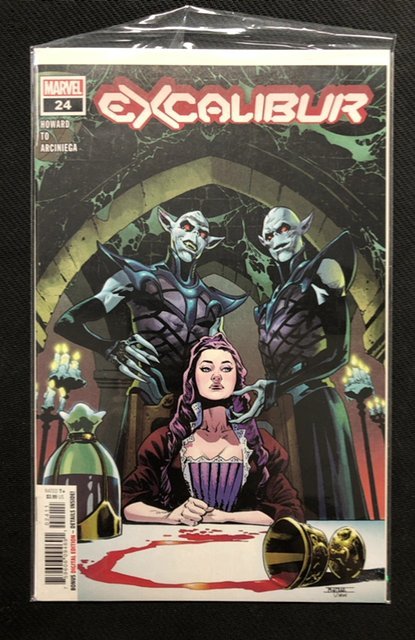 Excalibur #24 (Marvel Comics), raw, ungraded comic book — front cover