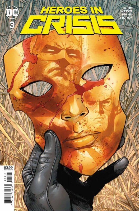 Heroes in Crisis #3 (2018), raw comic book in VF/NM condition — front cover