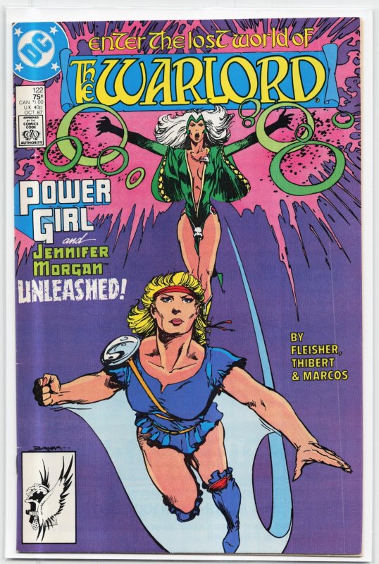 Warlord #122 (DC Comics, 1987), raw, ungraded comic book — front cover