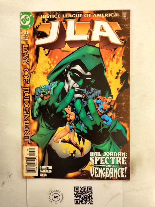 JLA #35 (DC Comics), raw comic book in NM condition — front cover