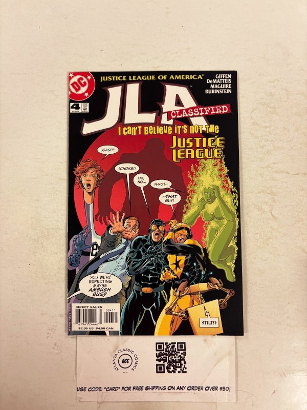 JLA Classified #4 (DC Comics, 2005), raw comic book in NM condition — front cover