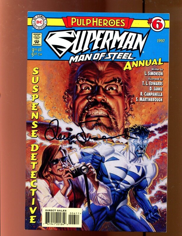 Superman: Man of Steel Annual #6 (1997), raw comic book in 9.0 condition — front cover