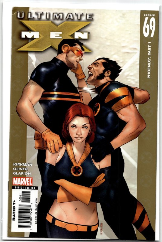 Ultimate X-Men #69 (Marvel Comics, 2006), raw, ungraded comic book — front cover