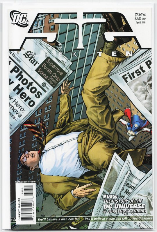 52 #10 (DC Comics, 2006), raw, ungraded comic book — front cover