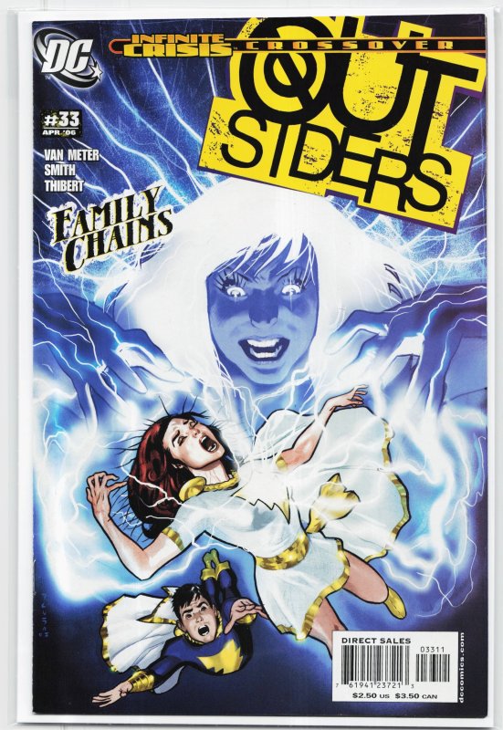 Outsiders #33 (2006), raw, ungraded comic book — front cover