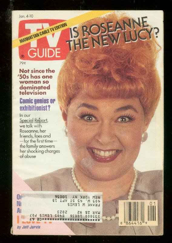 Mag: TV Guide Jan #4 (1992), raw comic book in VG condition — front cover
