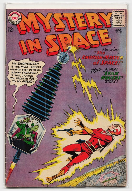 Mystery in Space #83 (DC Comics, 1963), raw, ungraded comic book — front cover