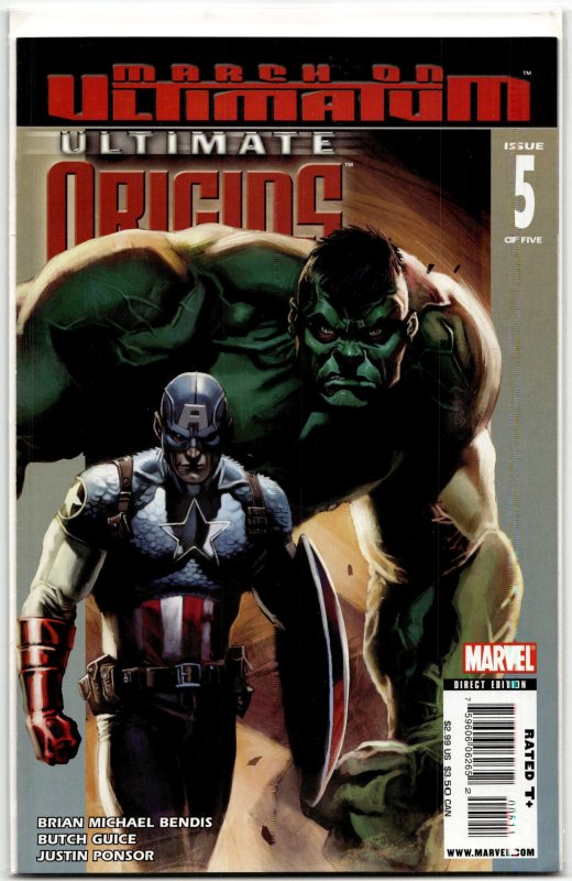 Ultimate Origins #5 (2008), raw, ungraded comic book — front cover