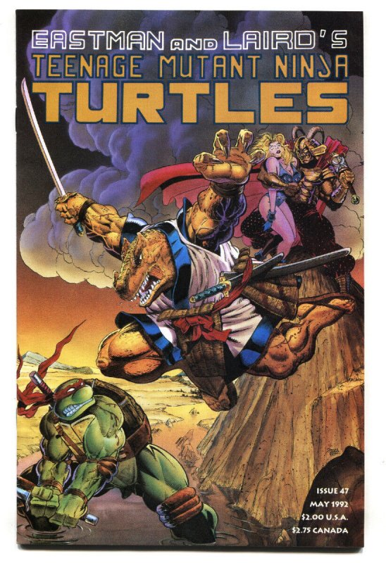 Teenage Mutant Ninja Turtles #47 (Mirage Studios, 1992), raw, ungraded comic book — front cover