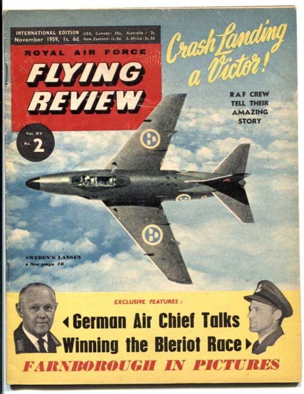 Pulp: Royal Air Force Flying Review November 1959- Lansen (1959), raw, ungraded comic book — front cover