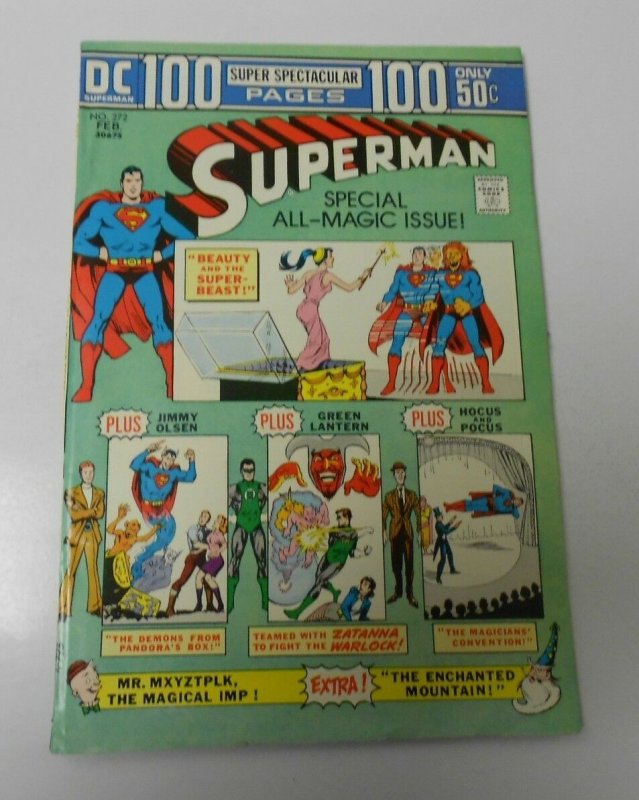 1974 Superman #272 (1974), raw, ungraded comic book — front cover