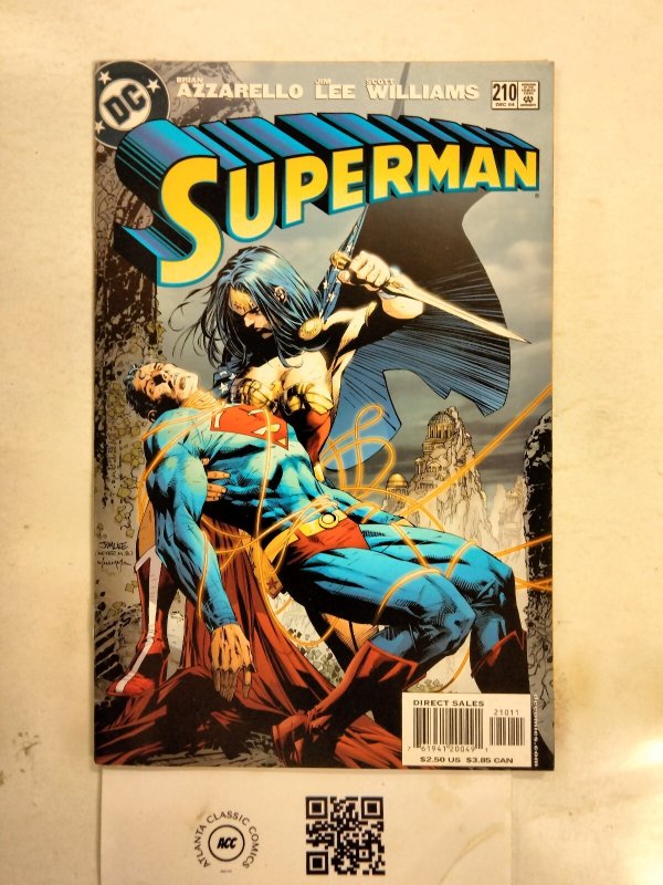 Superman #210 (DC Comics, 1968), raw comic book in NM condition — front cover