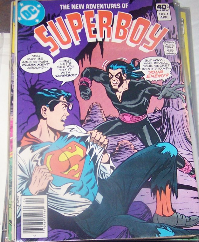 New Adventures of Superboy #4 (DC Comics, 1980), raw, ungraded comic book — front cover