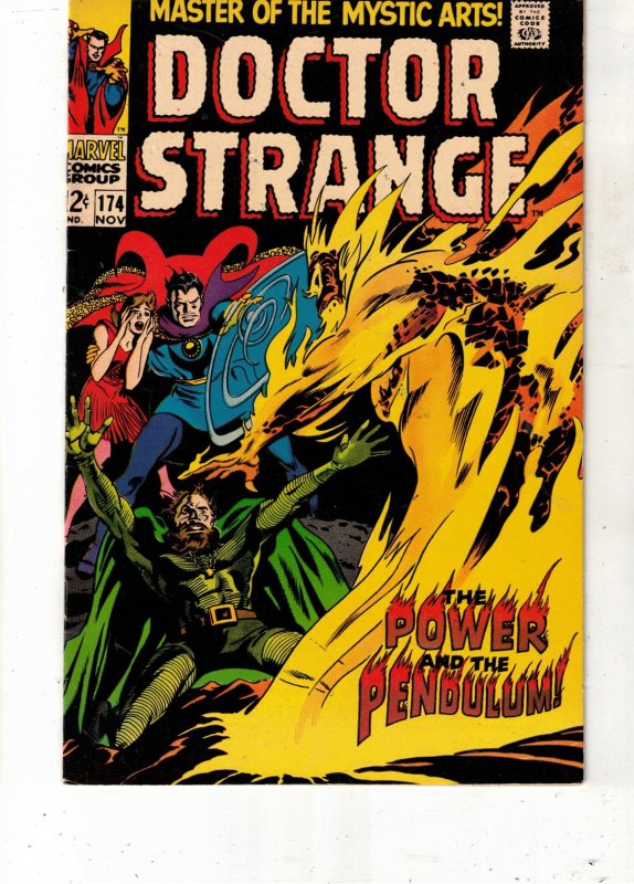 Doctor Strange #174 (Marvel Comics, 1968), raw comic book in FN/VF condition — front cover