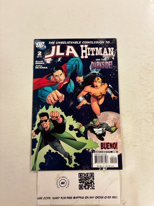 JLA Hitman #2 (DC Comics), raw comic book in NM condition — front cover