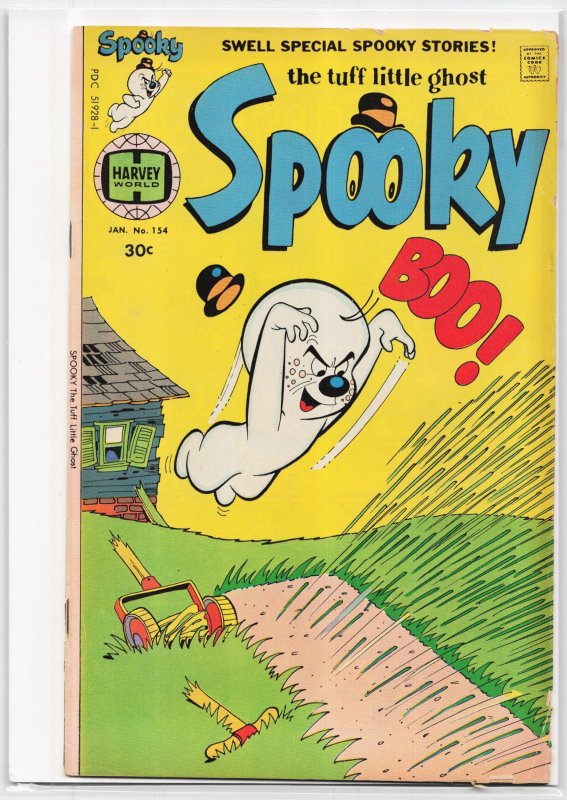 Spooky #154 (Harvey Comics, 1977), raw, ungraded comic book — front cover
