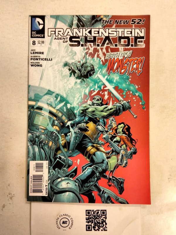 Frankestein Agent of Shade #8 (DC Comics), raw comic book in NM condition — front cover