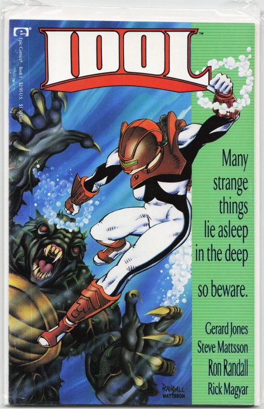 Idol #1 (1992), raw, ungraded comic book — front cover