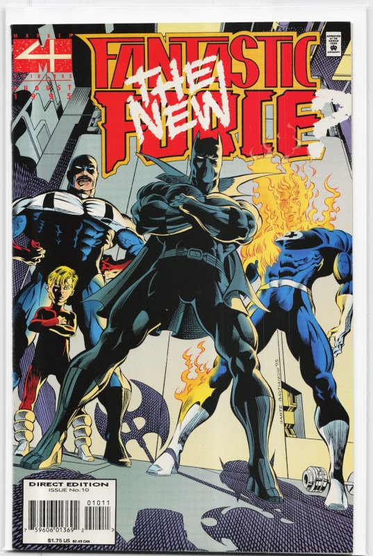Fantastic Force #10 (Marvel Comics, 1995), raw, ungraded comic book — front cover