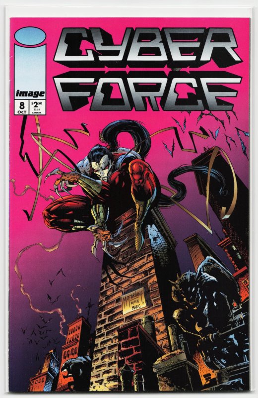 Cyberforce #8 (Image Comics, 1994), raw, ungraded comic book — front cover
