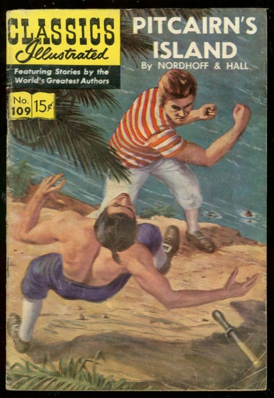 Classics Illustrated #109 (Gilberton), raw comic book in VG condition — front cover