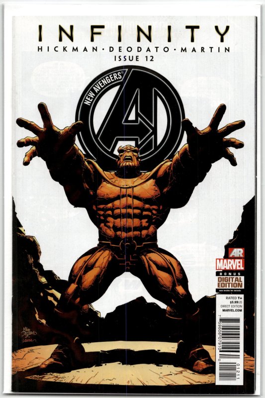 New Avengers #12 (Marvel Comics, 2014), raw, ungraded comic book — front cover