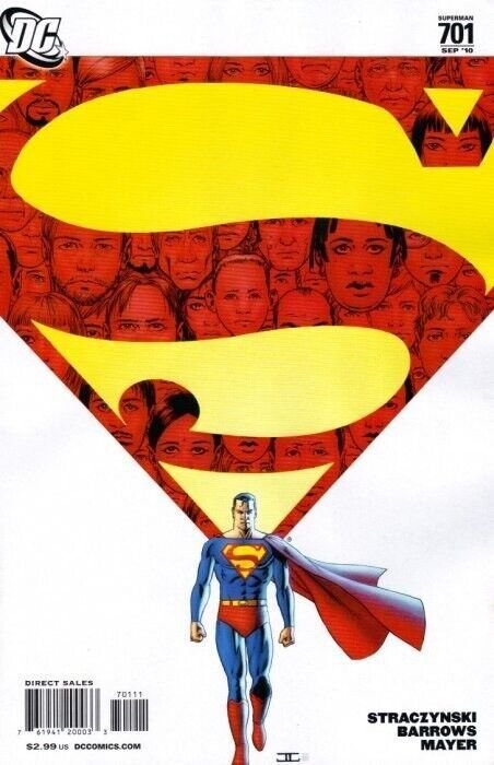 Superman #701 SET OF TWO Covers 75th Anniversary Cover & Cover a Near Mint. (DC Comics), raw comic book in NM condition — front cover