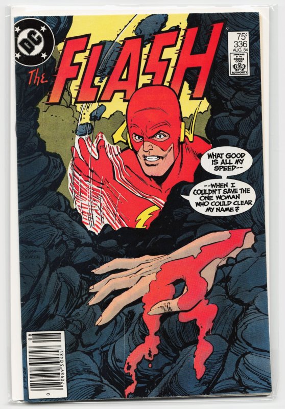 The Flash #336 (DC Comics, 1984), raw, ungraded comic book — front cover