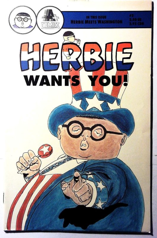 Herbie #2 (1991), raw, ungraded comic book — front cover