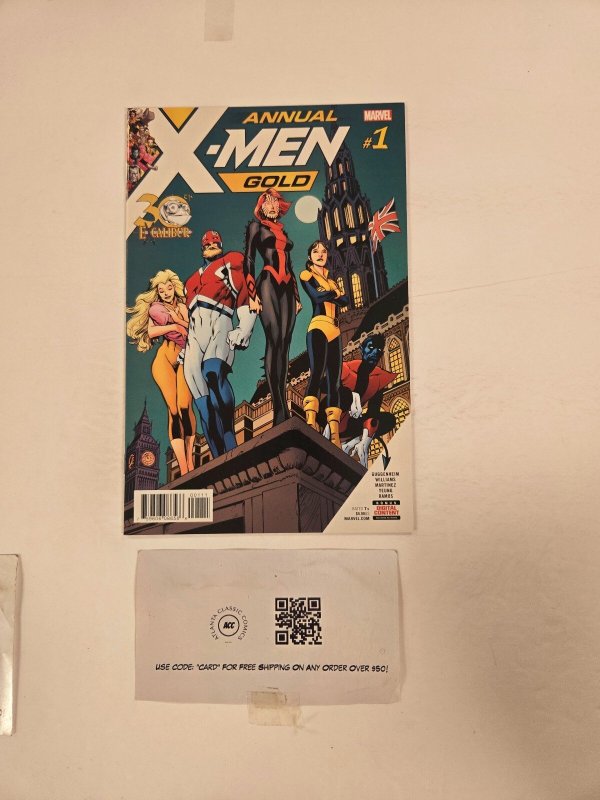 X-Men Gold Annual #1 (Marvel Comics), raw comic book in NM condition — front cover