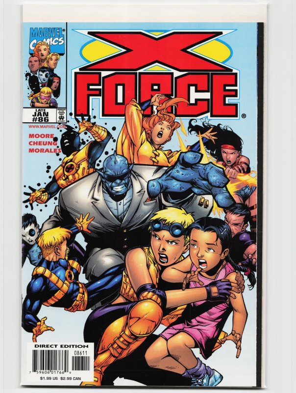 X-Force #86 (Marvel Comics, 1999), raw, ungraded comic book — front cover