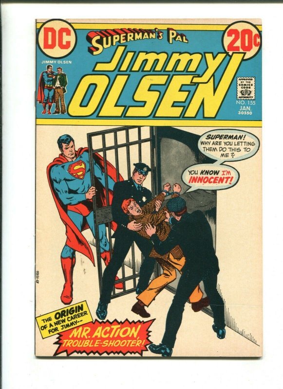Supermans Pal Jimmy Olsen #155 (DC Comics, 1973), raw comic book in 8.5 condition — front cover