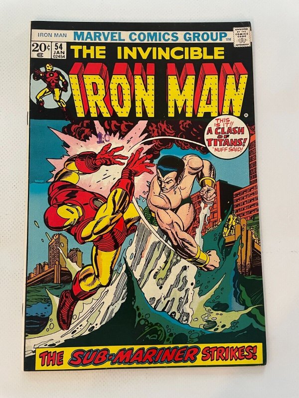 Invincible Iron Man #54 (Marvel Comics), raw comic book in NM- condition — front cover